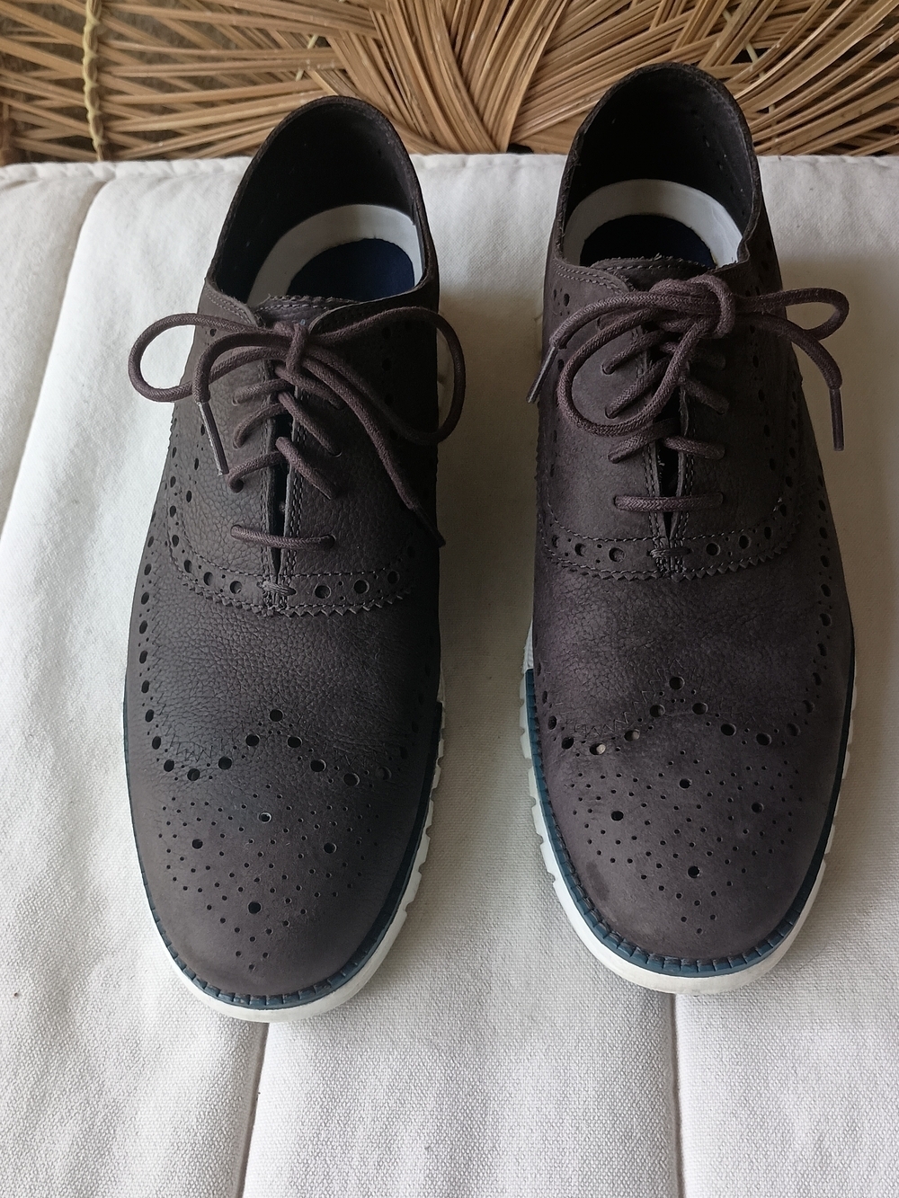 Cole Haan Grand Zero Men's Brown Wingtip Oxfords Sneakers_10.5